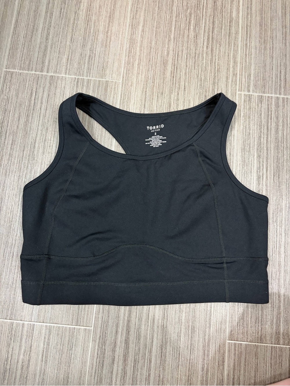Torrid black sports bra